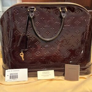 Like New Louis Vuitton Monogram Vernis Alma MM (M93595)